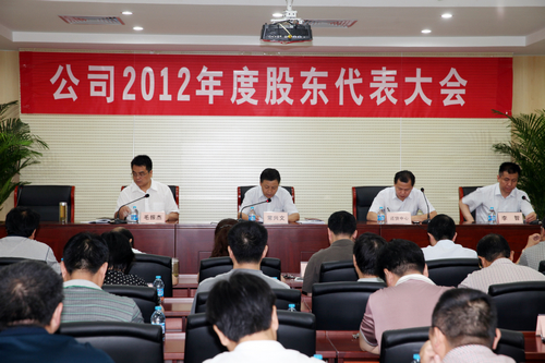 公司召开2012年度股东代表大会 